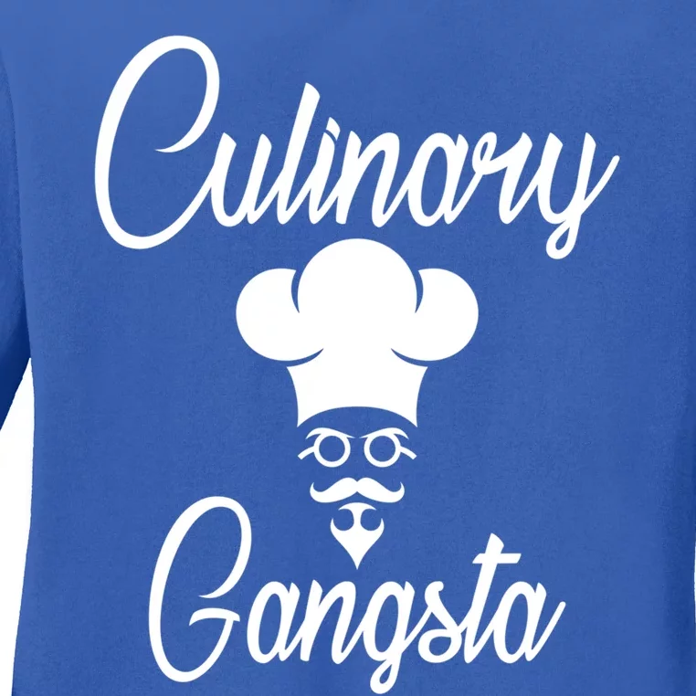 Cool Culinary Gangster Gift For Pro Cooking Master Gift Ladies Long Sleeve Shirt