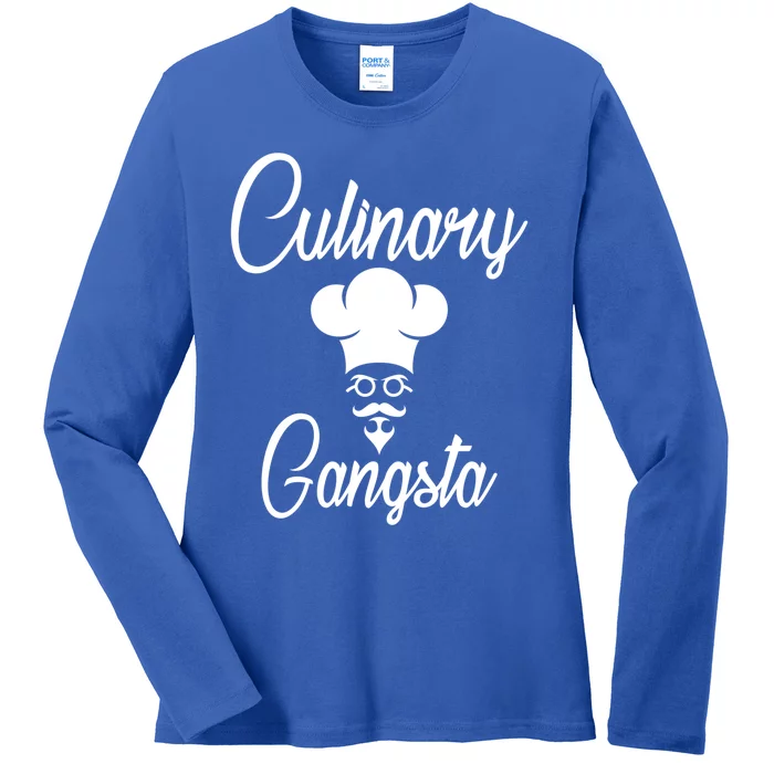 Cool Culinary Gangster Gift For Pro Cooking Master Gift Ladies Long Sleeve Shirt