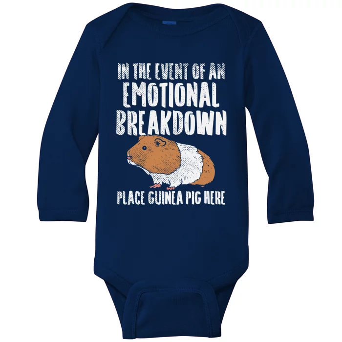 Cute Cavy Gift | Guinea Pig Baby Long Sleeve Bodysuit