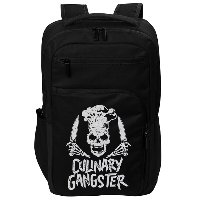 Chef Culinary Gangster Cook Skull Cooking Knife Impact Tech Backpack