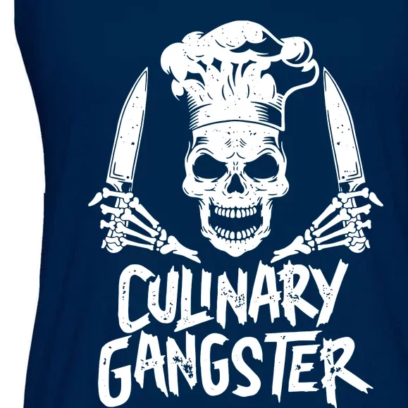 Chef Culinary Gangster Men Women Cook Skull Cooking Knife Ladies Essential Flowy Tank