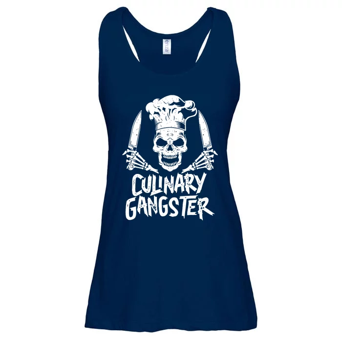 Chef Culinary Gangster Men Women Cook Skull Cooking Knife Ladies Essential Flowy Tank