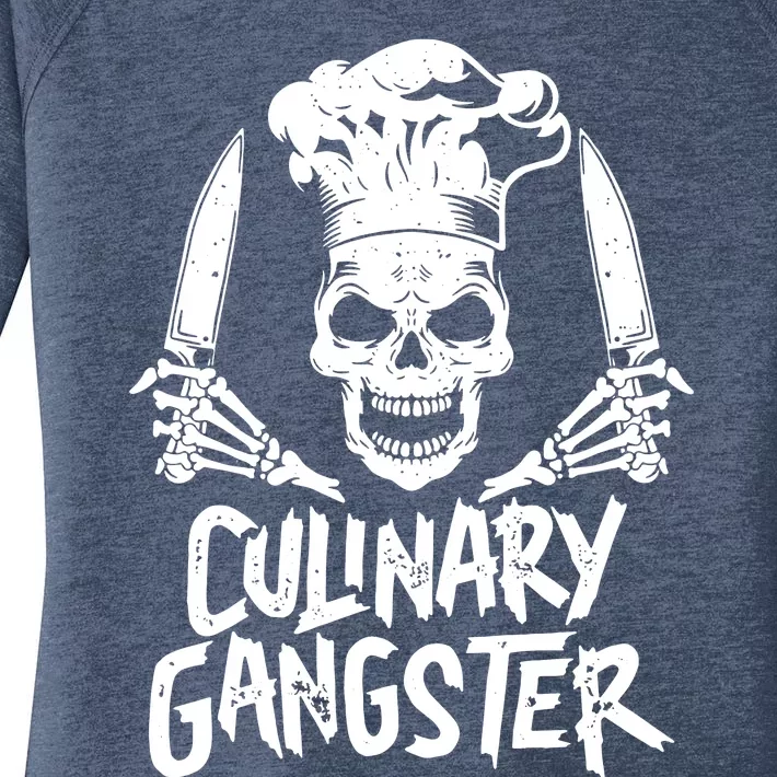 Chef Culinary Gangster Women's Perfect Tri Tunic Long Sleeve Shirt