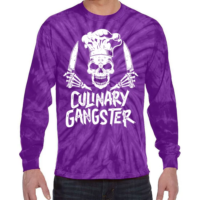 Chef Culinary Gangster Tie-Dye Long Sleeve Shirt