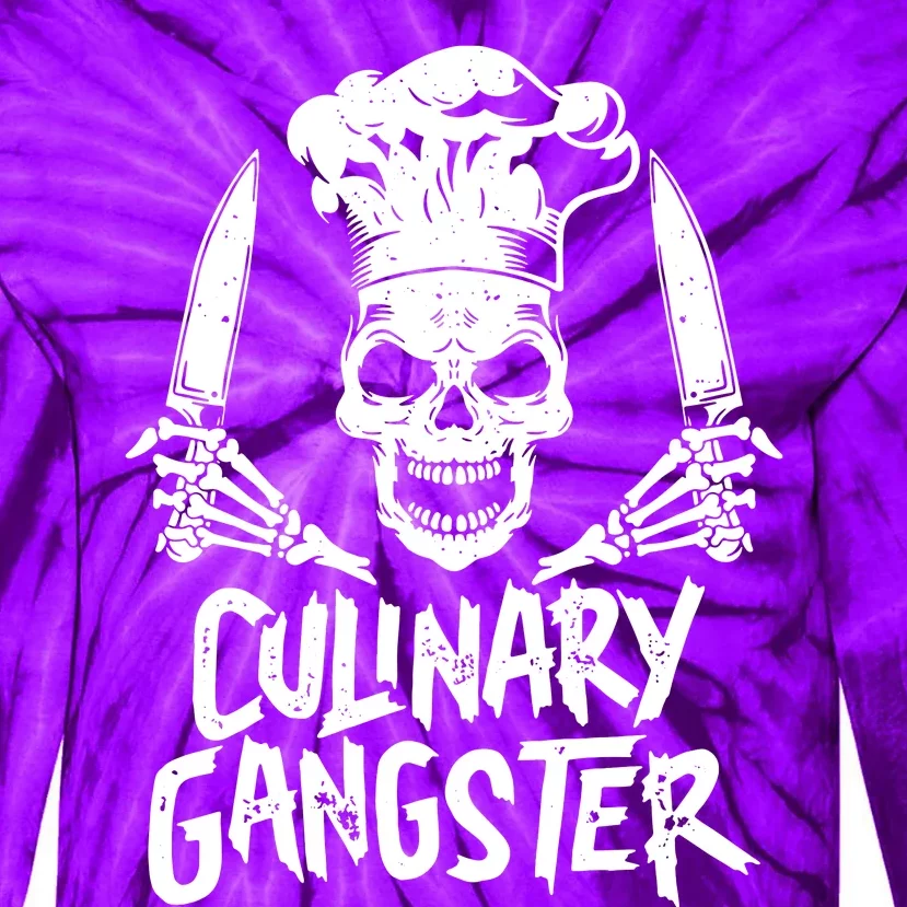 Chef Culinary Gangster Tie-Dye Long Sleeve Shirt