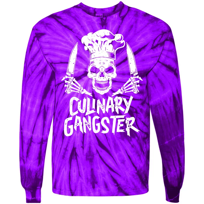 Chef Culinary Gangster Tie-Dye Long Sleeve Shirt