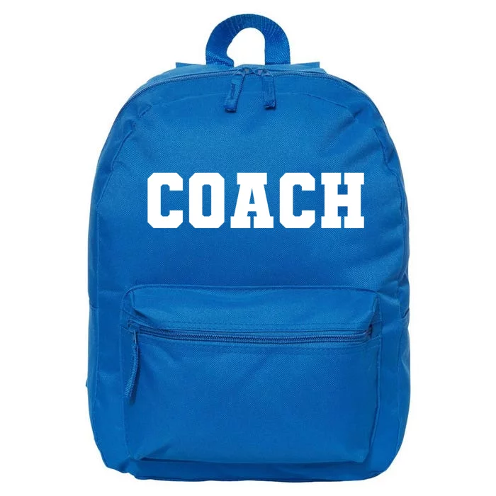 Coaches Coach Great Gift Black Small 16 in Basic Backpack