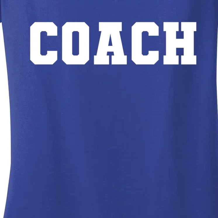 Coaches Coach Great Gift Black Small Women's V-Neck T-Shirt