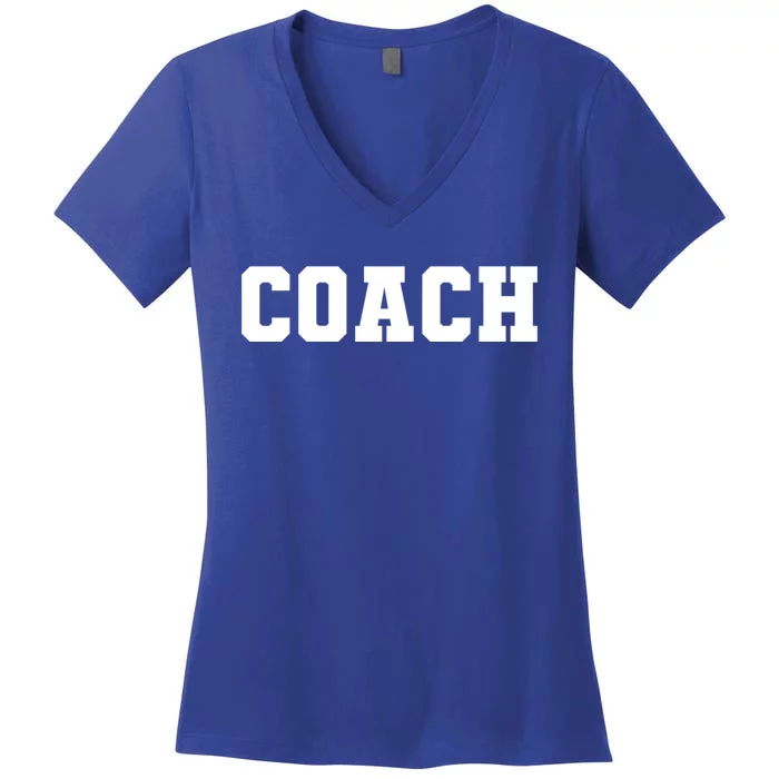 Coaches Coach Great Gift Black Small Women's V-Neck T-Shirt