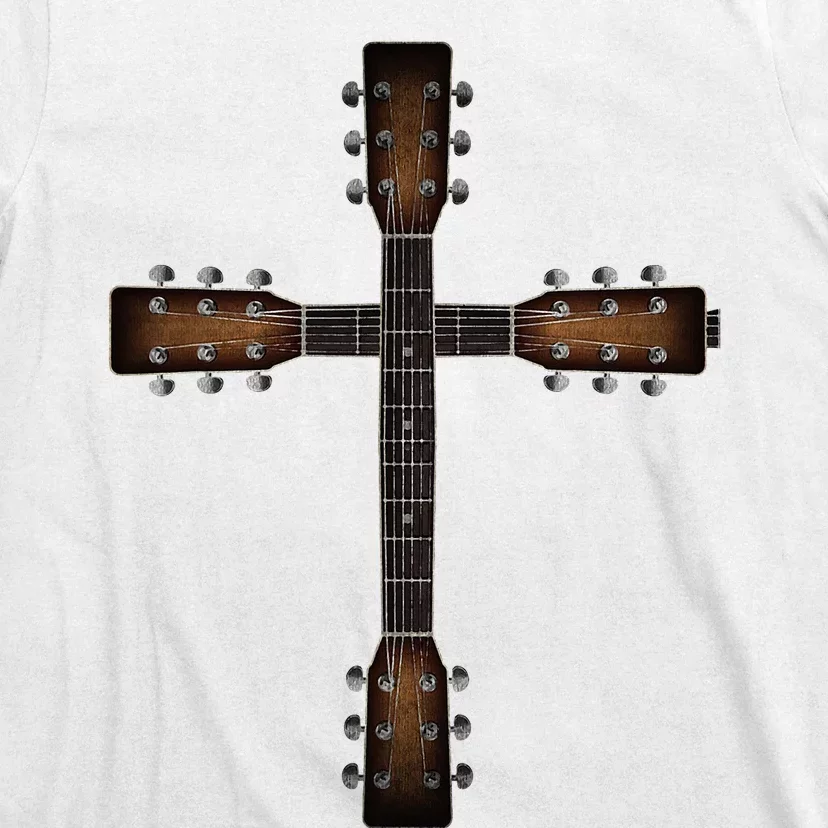 Cool Christian Guitar Cross Cute Musician Guitarist T-Shirt