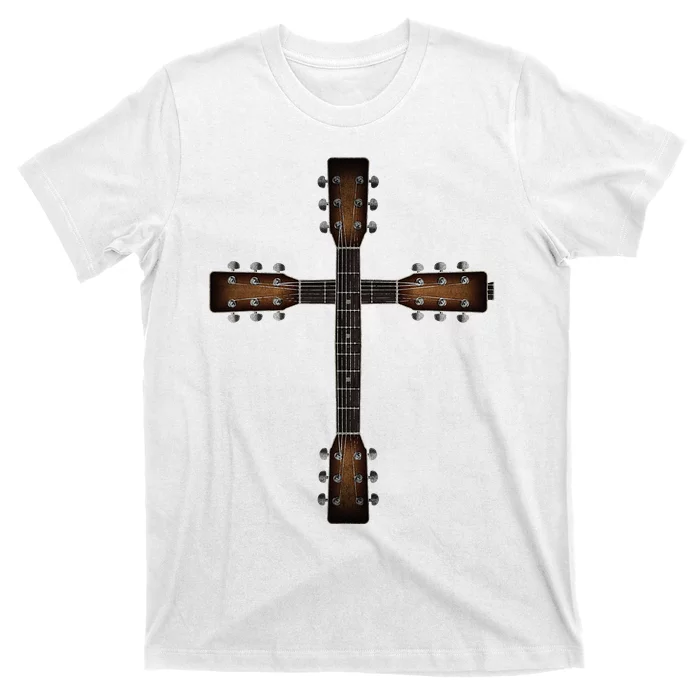 Cool Christian Guitar Cross Cute Musician Guitarist T-Shirt