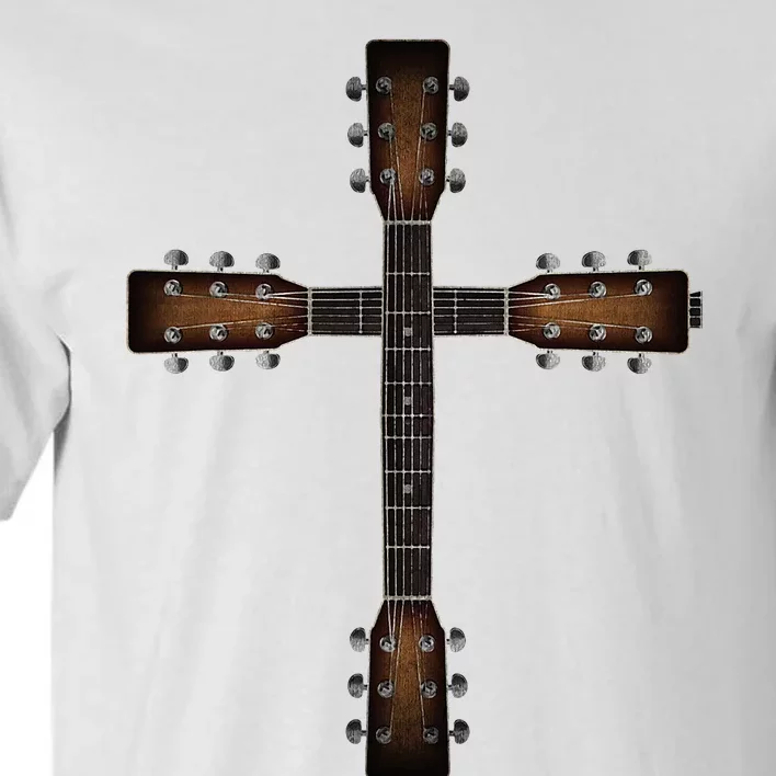 Cool Christian Guitar Cross Cute Musician Guitarist Tall T-Shirt