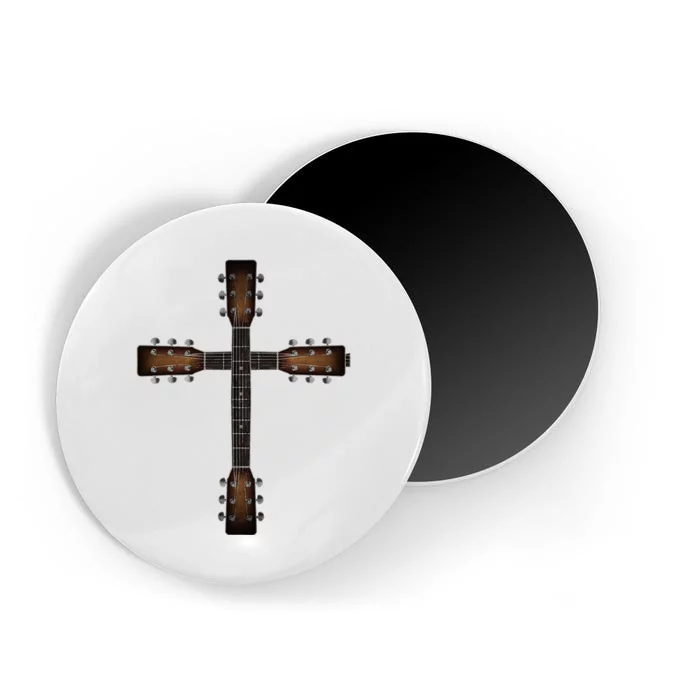 Cool Christian Guitar Cross Cute Musician Guitarist Magnet