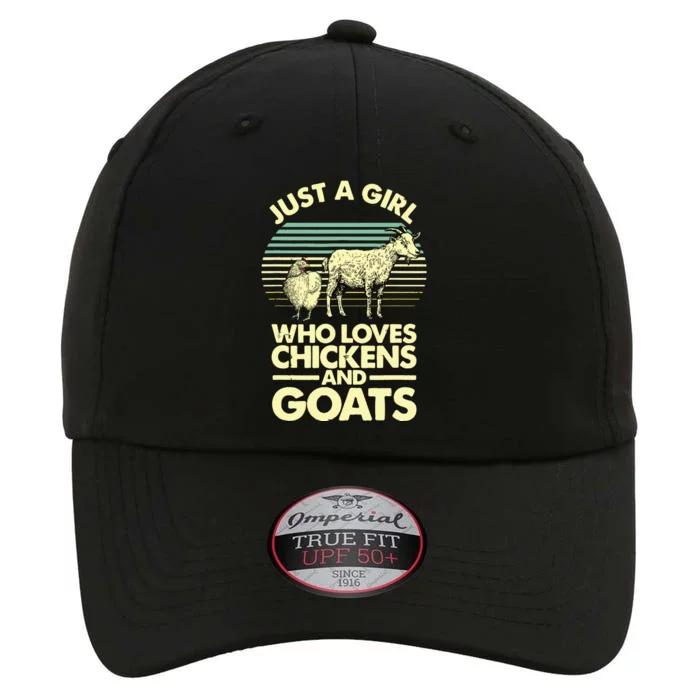 Cool Chicken Goat For Women Girl Chicken Farmer Goat Lovers The Original Performance Cap