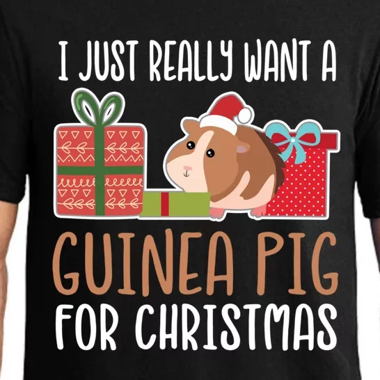 Cute Christmas Guinea Pig Owner I Want A Guinea Pig Gift Pajama Set