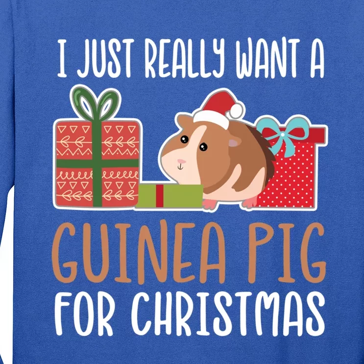 Cute Christmas Guinea Pig Owner I Want A Guinea Pig Gift Long Sleeve Shirt