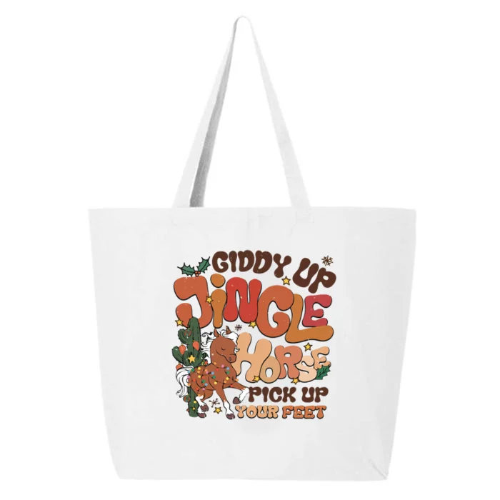 Cowboy Christmas Giddy Up Jingle Horse Pick Up Your Feet Howdy 25L Jumbo Tote