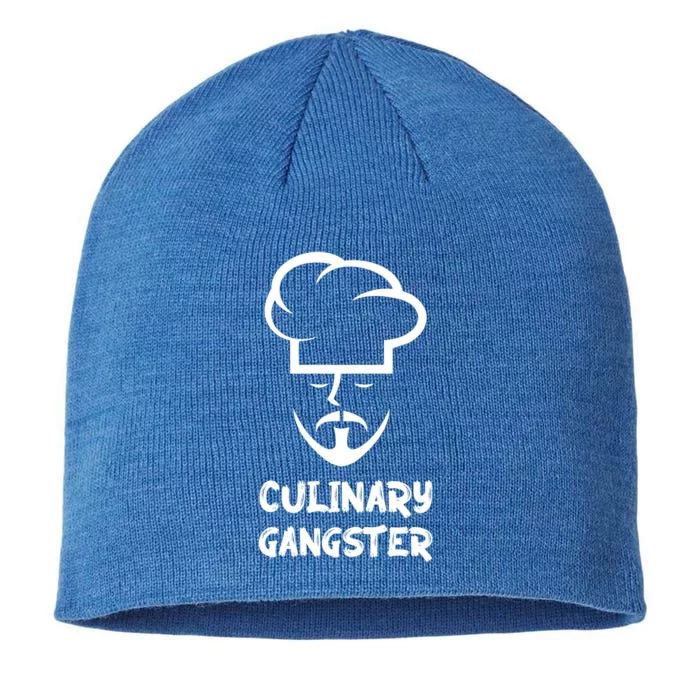 Chef Cute Gift Culinary Gangster Vintage Style Chef Gift 8 1/2in Sustainable Knit Beanie