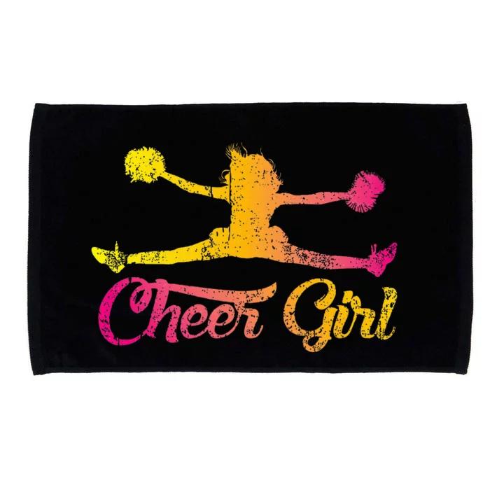 Cheerleader Cheer Girl Colorful Cheerleading Microfiber Hand Towel