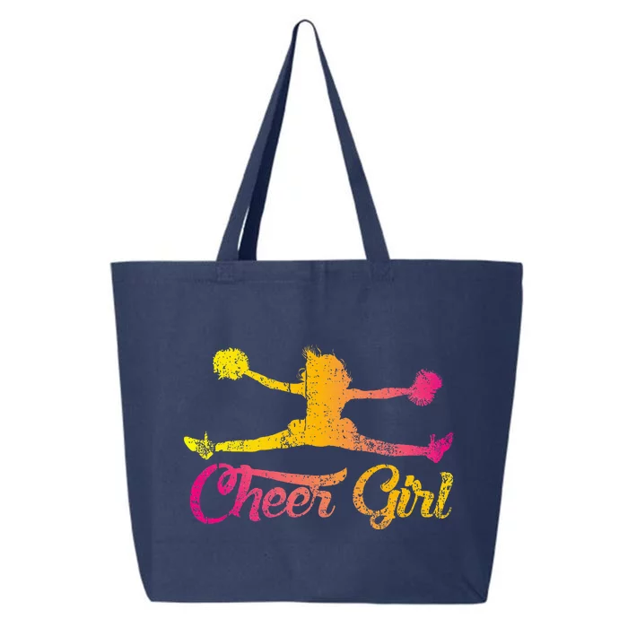 Cheerleader Cheer Girl Colorful Cheerleading 25L Jumbo Tote