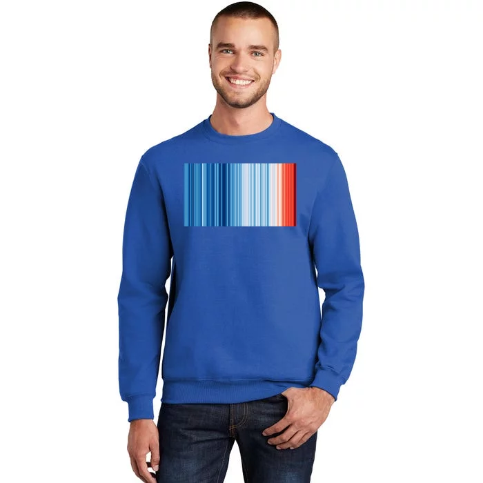 Climate Change Global Warming Temperature Stripes Sweatshirt