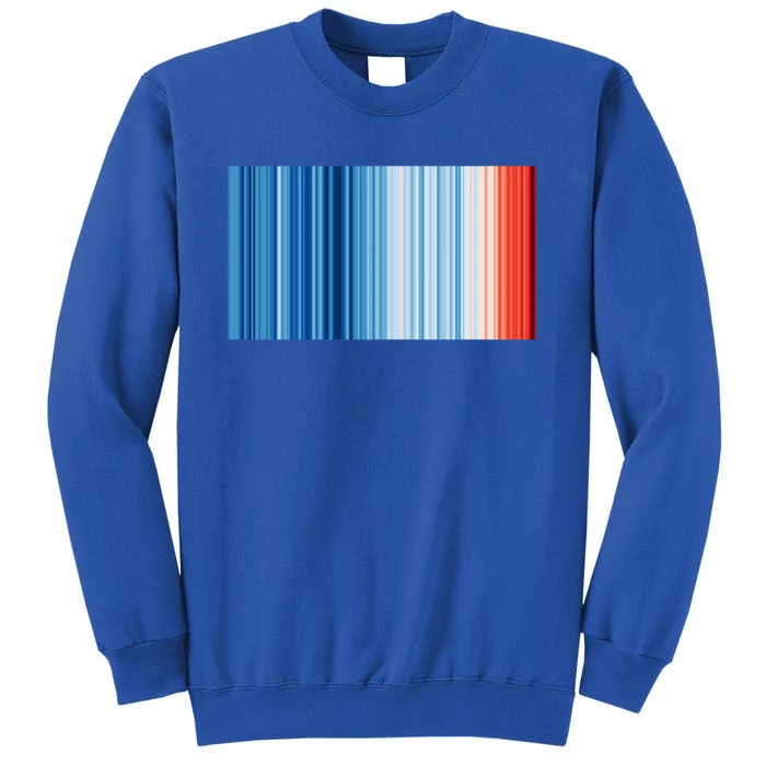 Climate Change Global Warming Temperature Stripes Sweatshirt