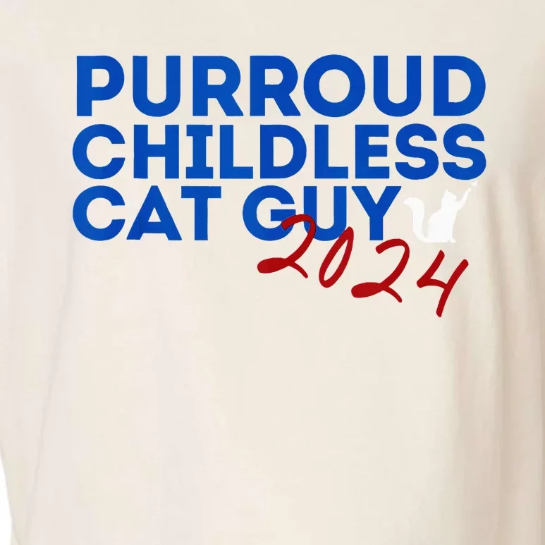 Childless Cat Guy Funny Childless Cat 2024 Childless Cat Garment-Dyed Women's Muscle Tee