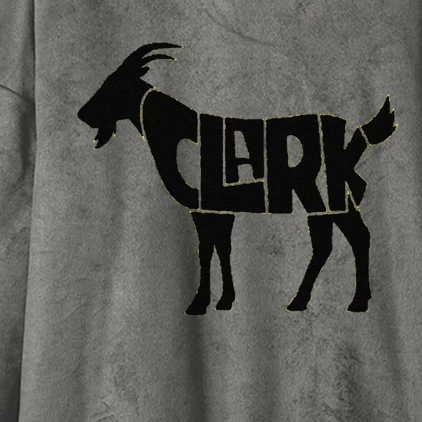 Cute Clark Goat Basketball Fan Gift Hooded Wearable Blanket