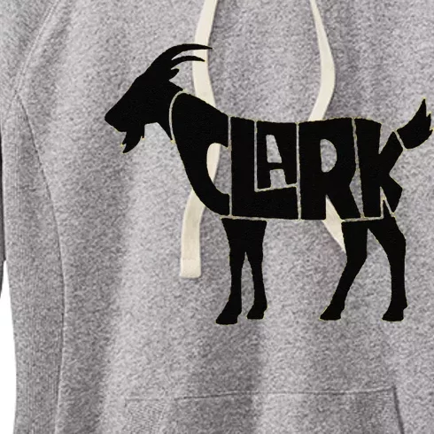 Cute Clark Goat Basketball Fan Gift Women's Fleece Hoodie