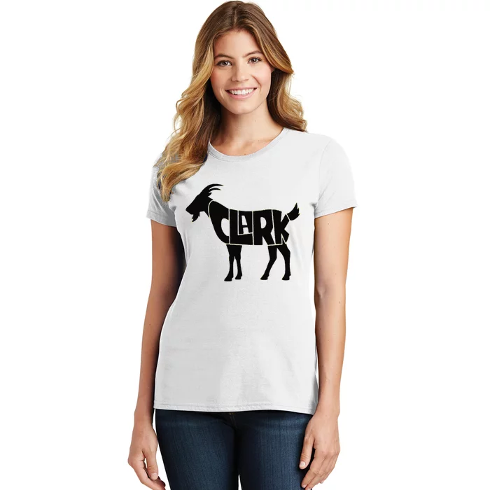 Cute Clark Goat Basketball Fan Gift Women's T-Shirt