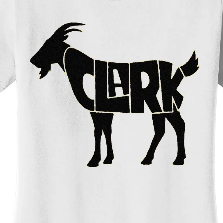 Cute Clark Goat Basketball Fan Gift Women's T-Shirt