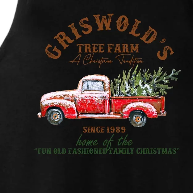 Cool Funny Griswold Christmas Tree Farm Ladies Tri-Blend Wicking Tank