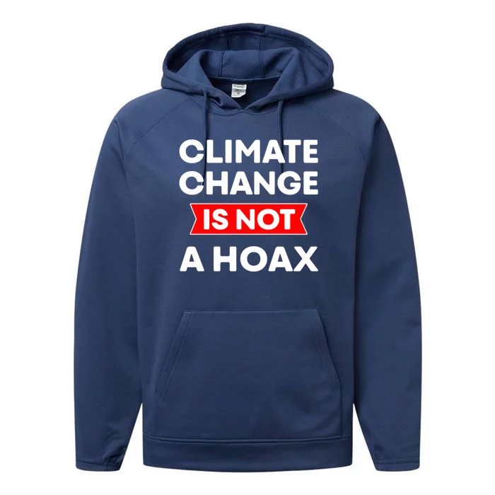 Climate Change Gift Performance Fleece Hoodie