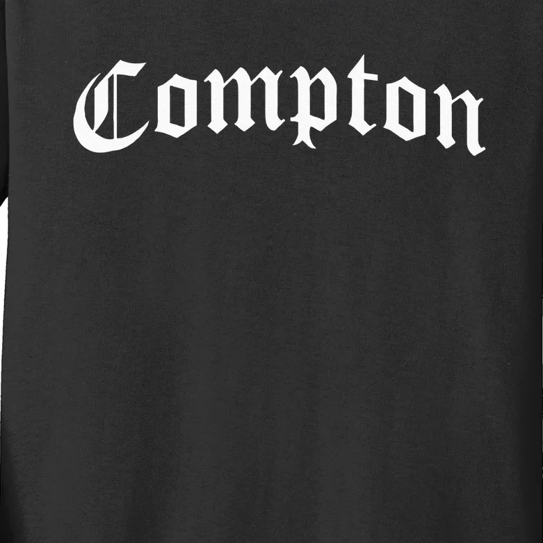 Compton California Gangsta Rap Kids Long Sleeve Shirt