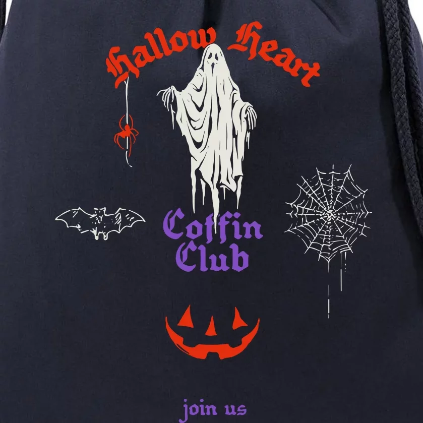 Coffin Club Ghost Join Us Drawstring Bag