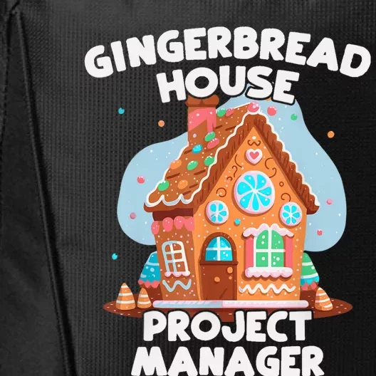 Cute Christmas Gingerbread House Project Manager City Backpack