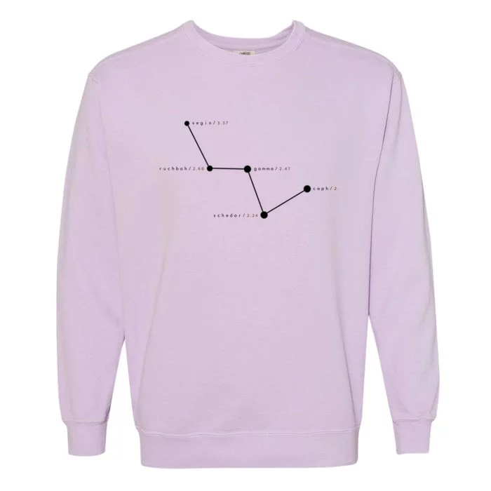 Cassiopeia Constellation Gift Meaningful Gift Astronomy Space Cool Gift Garment-Dyed Sweatshirt