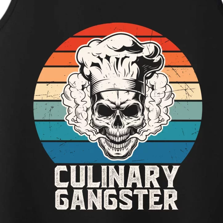 Cool Cooking Guru Culinary Gangster Funny Food Chef Gift Performance Tank