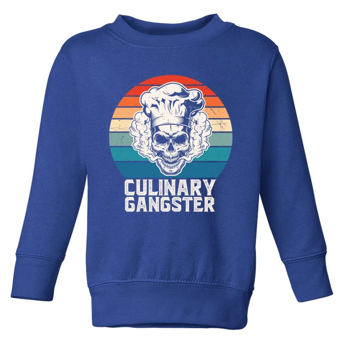 Cool Cooking Guru Culinary Gangster Funny Food Chef Gift Toddler Sweatshirt