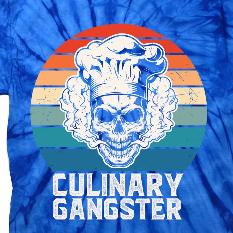 Cool Cooking Guru Culinary Gangster Funny Food Chef Gift Tie-Dye T-Shirt