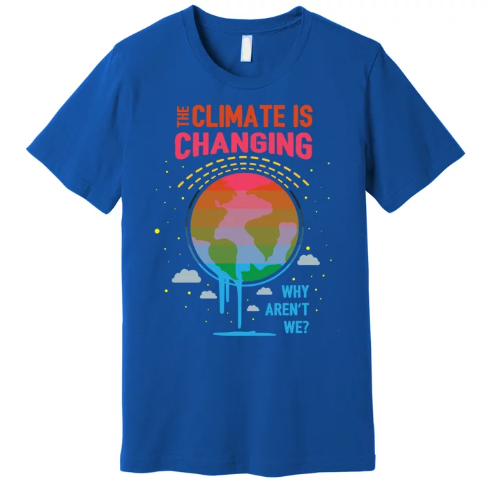 Climate Change Global Warming Awareness Earth Day Gift Premium T-Shirt