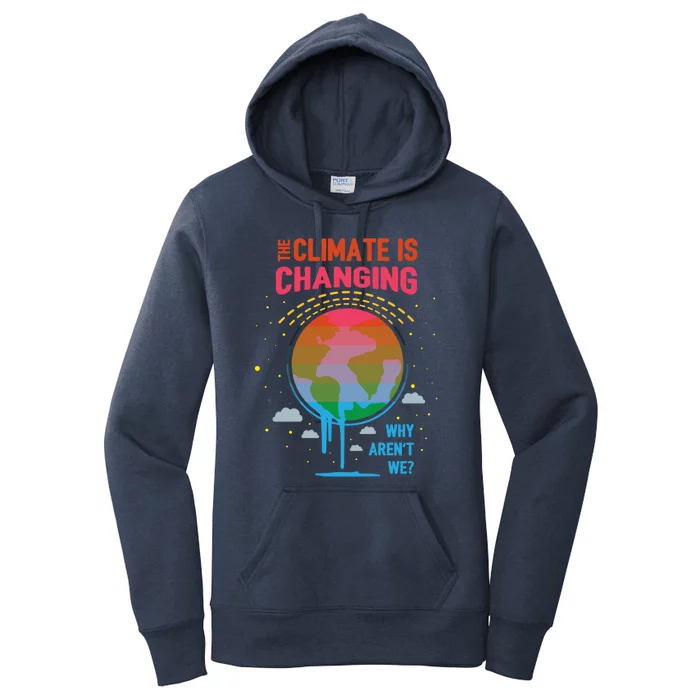 Climate Change Global Warming Awareness Earth Day Gift Women's Pullover Hoodie