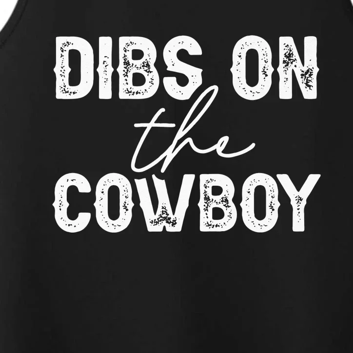 Cowgirl Country Girl Dibs On The Cowboy Rodeo Horse Southern Performance Tank