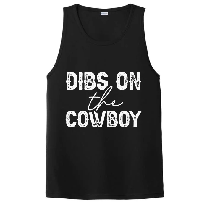 Cowgirl Country Girl Dibs On The Cowboy Rodeo Horse Southern Performance Tank