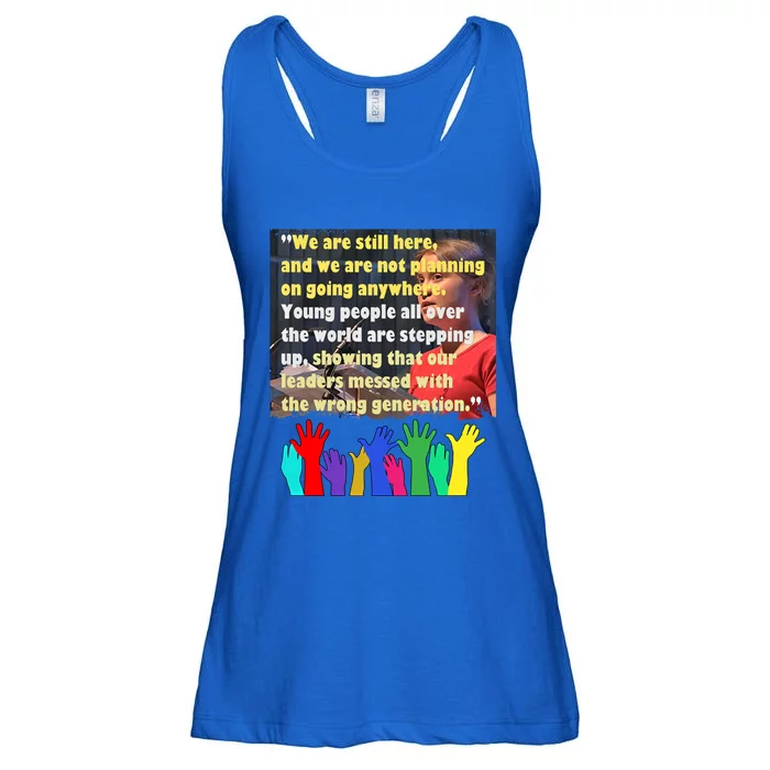 Climate Change Global Warming Awareness Gretas Movet Gift Ladies Essential Flowy Tank