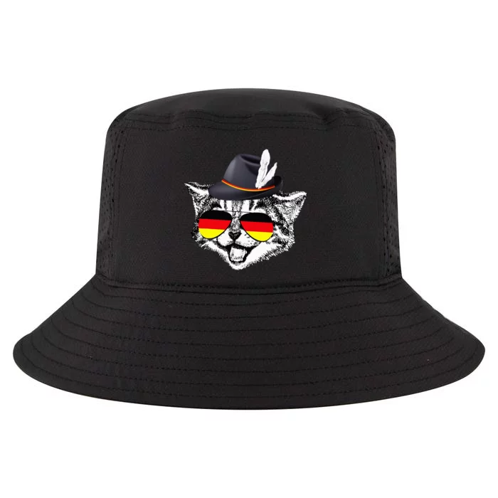 Cute Cat German Flag Oktoberfest Pride Germany Festival Cool Comfort Performance Bucket Hat