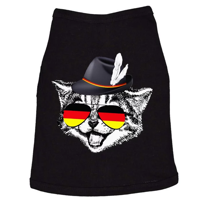 Cute Cat German Flag Oktoberfest Pride Germany Festival Doggie Tank