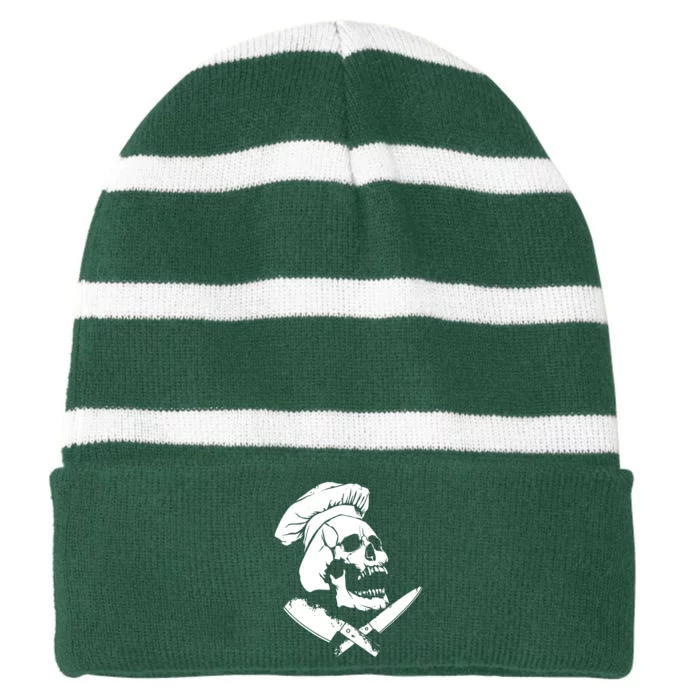 Cool Culinary Gangster Striped Beanie with Solid Band