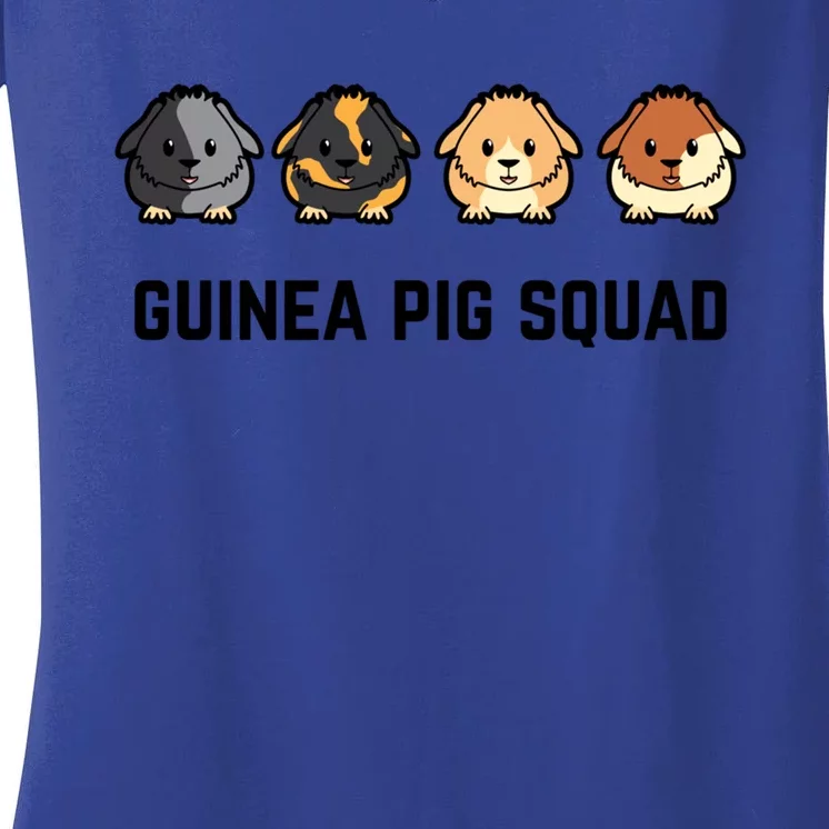 Cute Cavy Guinea Pig Rodent Team Squad Great Gift Women's V-Neck T-Shirt