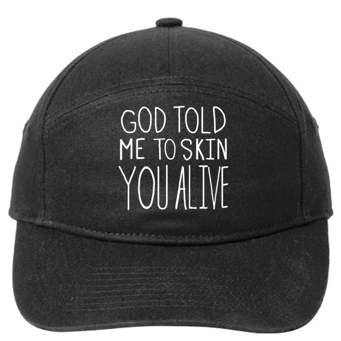 Chloe Cole God Told Me To Skin You Alive 7-Panel Snapback Hat